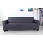 Paris Prix Canapé Convertible 3 Places "Tosello" 200cm Gris