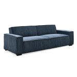 paris prix Canapé Convertible 3 Places Velours "Dudley" 230cm Bleu