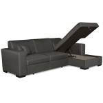 Paris Prix Canapé Convertible D'Angle Droit "Hip" 262cm Gris