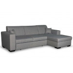 Paris Prix Canapé Convertible D'Angle Droit "Hip" 262cm Gris Clair