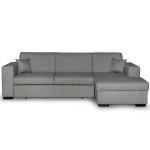 paris prix Canapé Convertible d'Angle Droit "Hip" 262cm Gris Clair