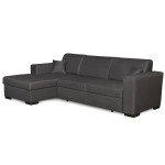 Paris Prix Canapé Convertible D'Angle Gauche "Hip" 262cm Gris