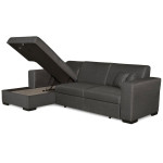 Paris Prix Canapé Convertible D'Angle Gauche "Hip" 262cm Gris