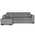 paris prix Canapé Convertible d'Angle Gauche "Hip" 262cm Gris Clair