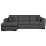 paris prix Canapé Convertible d'Angle Gauche "Hip" 262cm Gris