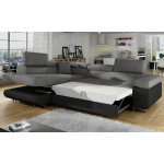 Paris Prix Canapé Convertible D'Angle Gauche "Toms" 275cm Gris