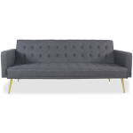 Paris Prix Canapé Convertible Design "Tybio" 191cm Gris