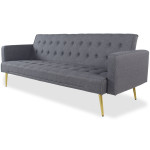 Paris Prix Canapé Convertible Design "Tybio" 191cm Gris