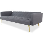 Paris Prix Canapé Convertible Design "Tybio" 191cm Gris