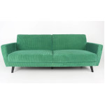 Paris Prix Canapé Convertible En Velours "Garry" 220cm Vert