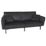 paris prix Canapé Convertible en Velours "Giulia" 198cm Noir