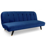 paris prix Canapé Convertible en Velours "Seattle" 180cm Bleu