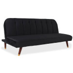 paris prix Canapé Convertible en Velours "Seattle" 180cm Noir
