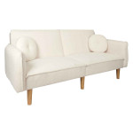 Paris Prix Canapé Convertible Scandinave "Freya" 198cm Blanc