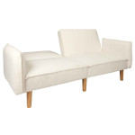 Paris Prix Canapé Convertible Scandinave "Freya" 198cm Blanc