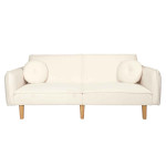 paris prix Canapé Convertible Scandinave "Freya" 198cm Blanc