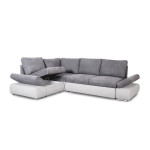 paris prix Canapé d'Angle Convertible "Minoso" 267cm Gris Clair