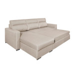 Paris Prix Canapé D'Angle Convertible "Neky" 242cm Beige