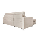 Paris Prix Canapé D'Angle Convertible "Neky" 242cm Beige