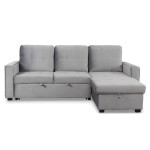 paris prix Canapé d'Angle Convertible "Rabano" 230cm Argent