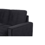 Paris Prix Canapé D'Angle Convertible "Rabano" 230cm Noir