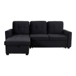paris prix Canapé d'Angle Convertible "Rabano" 230cm Noir