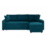 paris prix Canapé d'Angle Convertible "Zema" 227cm Bleu