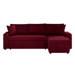 paris prix Canapé d'Angle Convertible "Zema" 227cm Bordeaux