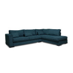 paris prix Canapé d'Angle Droit "Byzance" 303cm Bleu Pétrole