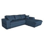 Paris Prix Canapé D'Angle Droit "Celia" 242cm Bleu Pétrole