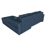 Paris Prix Canapé D'Angle Droit "Celia" 242cm Bleu Pétrole