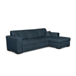 Paris Prix Canapé D'Angle Droit Convertible "Hip" 262cm Bleu Pétrole