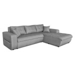 Paris Prix Canapé D'Angle Droit Convertible "Liace" 242cm Gris