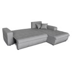 Paris Prix Canapé D'Angle Droit Convertible "Liace" 242cm Gris