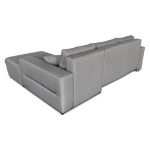 Paris Prix Canapé D'Angle Droit Convertible "Liace" 242cm Gris