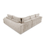 Paris Prix Canapé D'Angle Droit Convertible Niche à Gauche "Raly" 288cm Beige