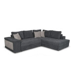 Paris Prix Canapé D'Angle Droit Convertible Niche à Gauche "Raly" 288cm Gris