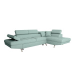 Paris Prix Canapé D'Angle Droit Convertible "Noma" 271cm Bleu Clair