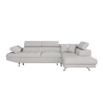 paris prix Canapé d'Angle Droit Convertible "Noma" 271cm Gris Perle