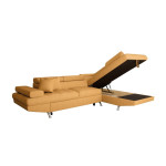 Paris Prix Canapé D'Angle Droit Convertible "Noma" 271cm Ocre