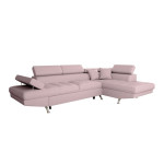 Paris Prix Canapé D'Angle Droit Convertible "Noma" 271cm Vieux Rose