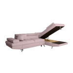 Paris Prix Canapé D'Angle Droit Convertible "Noma" 271cm Vieux Rose