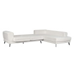 Paris Prix Canapé D'Angle Droit Convertible "Pinayo" 304cm Blanc