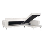 Paris Prix Canapé D'Angle Droit Convertible "Pinayo" 304cm Blanc