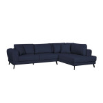 Paris Prix Canapé D'Angle Droit Convertible "Pinayo" 304cm Bleu Foncé