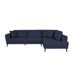 paris prix Canapé d'Angle Droit Convertible "Pinayo" 304cm Bleu Foncé