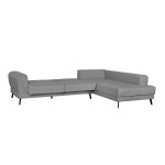 Paris Prix Canapé D'Angle Droit Convertible "Pinayo" 304cm Gris Clair