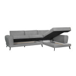 Paris Prix Canapé D'Angle Droit Convertible "Pinayo" 304cm Gris Clair