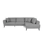 paris prix Canapé d'Angle Droit Convertible "Pinayo" 304cm Gris Clair