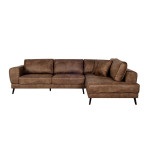 paris prix Canapé d'Angle Droit Convertible "Pinayo" 304cm Marron